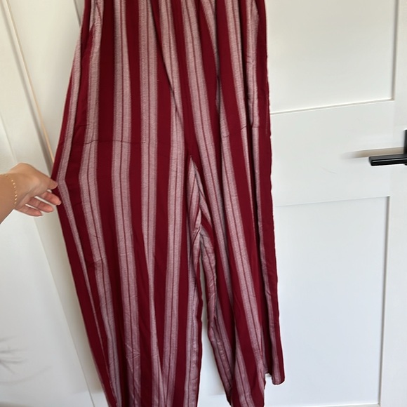 American Eagle Red & White Striped Jumpsuit XS Short - Picture 4 of 8